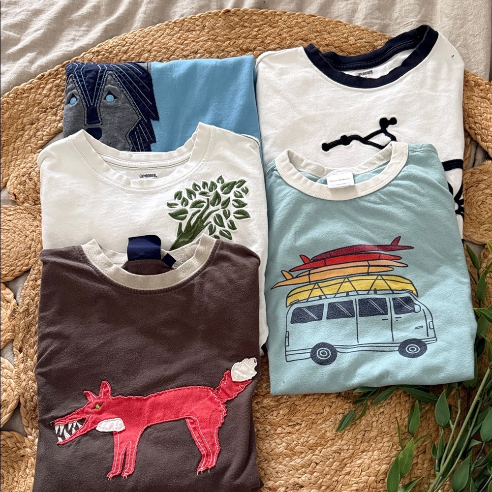 Mini Boden and Other Brand Cotton Tees L/S S/S Lot. Size 10-12